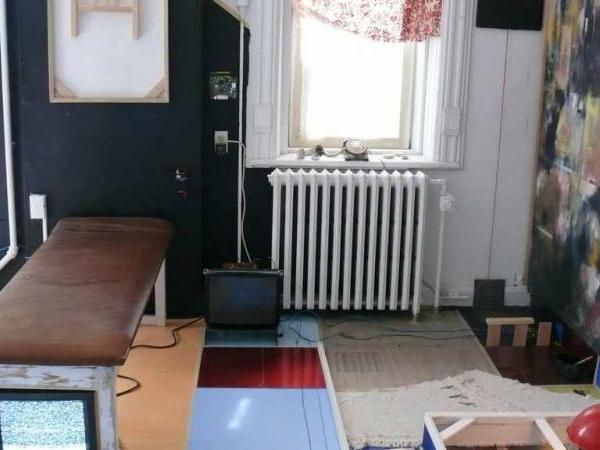 Image 09: John Naccarato, Vertebra, Part 2: The Skinning of Memory (VP2) Partial Overview. Artist Studio, University of Ottawa, Ottawa, Canada