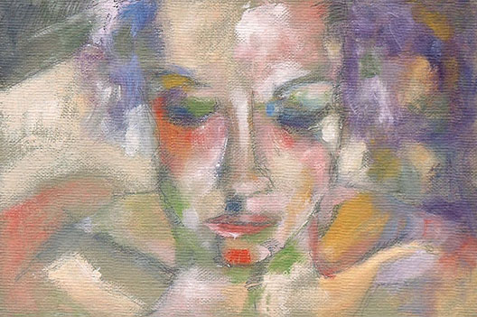 Teoma, portrait studies, oil on paper, 18" x 12", naccarato, Montreal, 2002