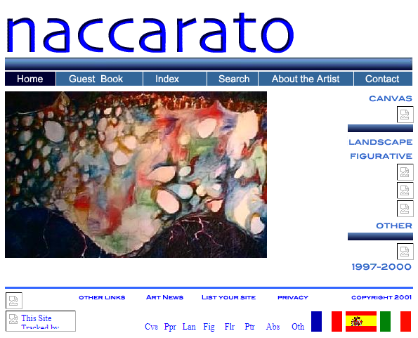 Naccarato.org Website, Wayback Machine, Internet Archive, January, 2002