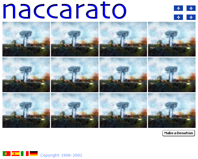 Naccarato.org Website, Wayback Machine, Internet Archive, December, 2002