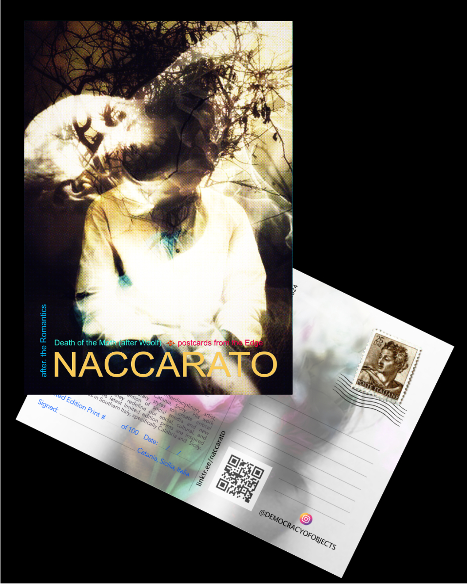 ❧ Death of a Moth ∴ after Wolfe, Postcards from the Edge, Limited Edition Series, numbered and signed by artist, Naccarato, 2024